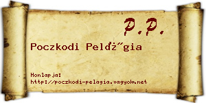 Poczkodi Pelágia névjegykártya